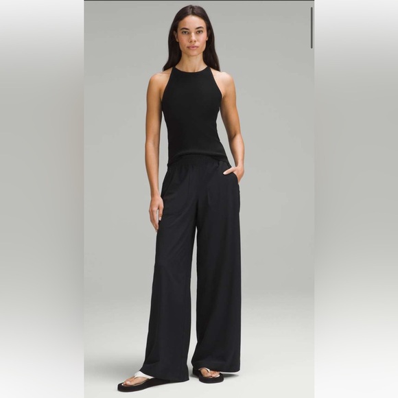 lululemon athletica Pants - Lululemon Swift Wide-Leg Mid-Rise Pant Full Long Black Size 4